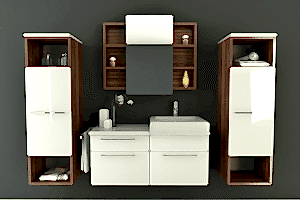 mobilya dekorasyon banyo dolabi